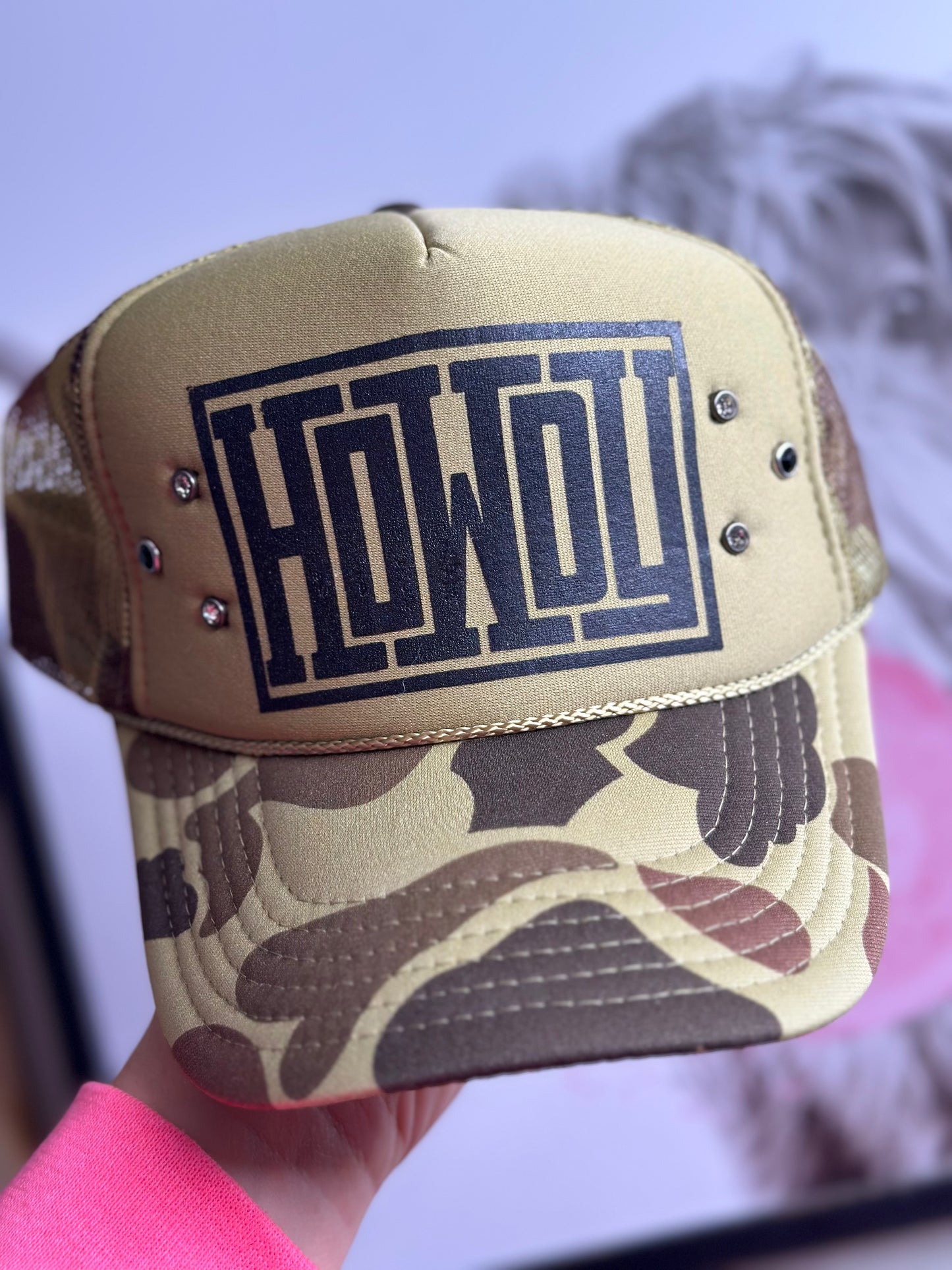 Camo Howdy Trucker Hat