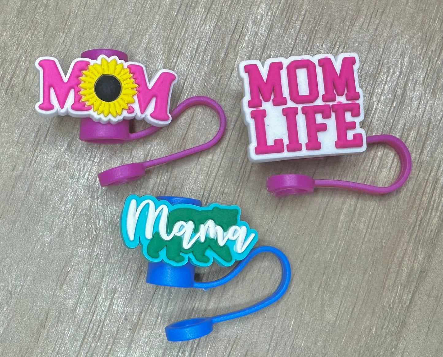 Mom Straw Toppers