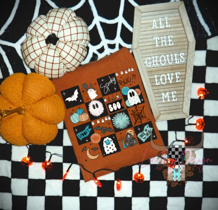 Spooky Checkers Tshirt