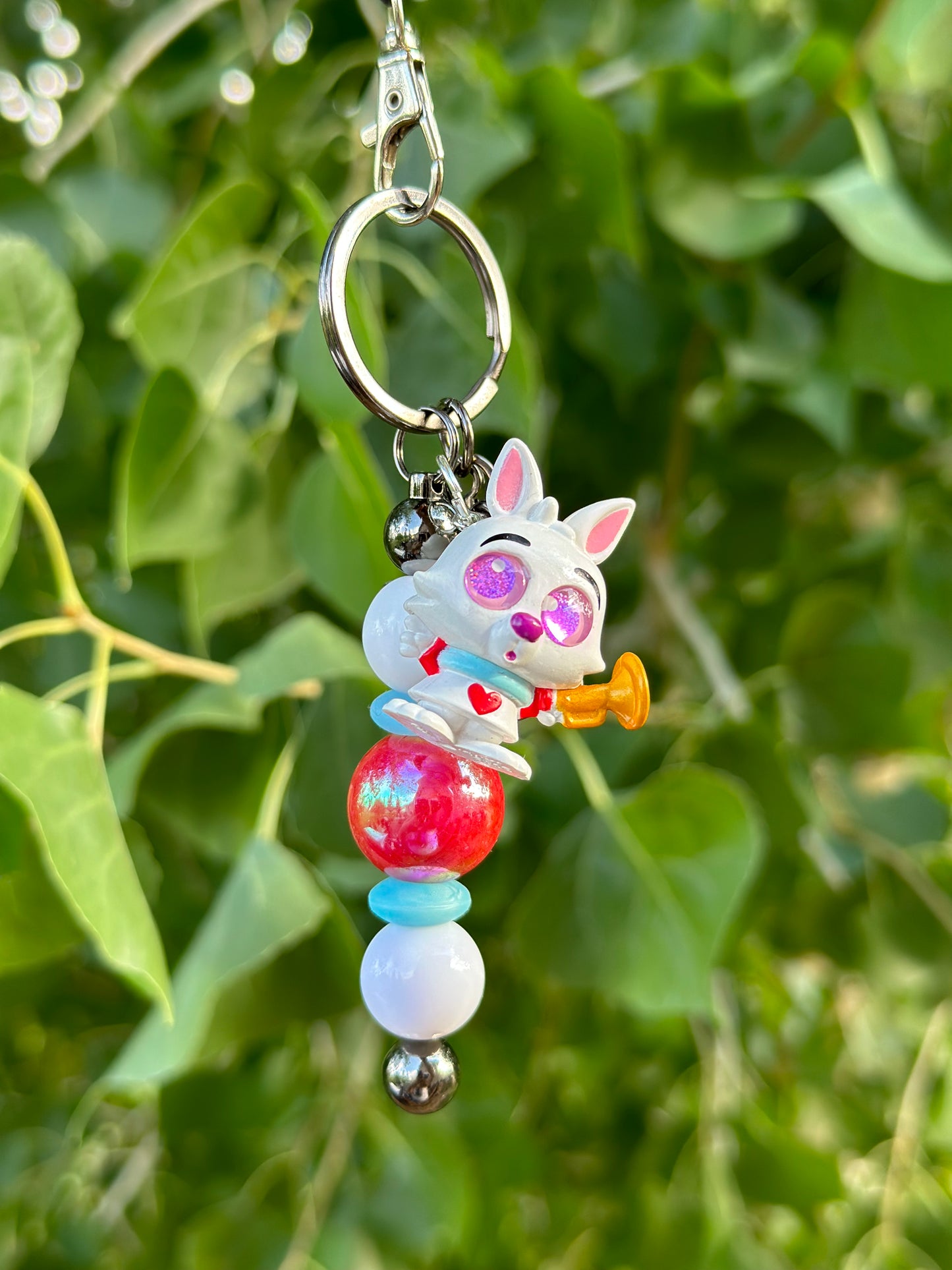 White Rabbit Keychain