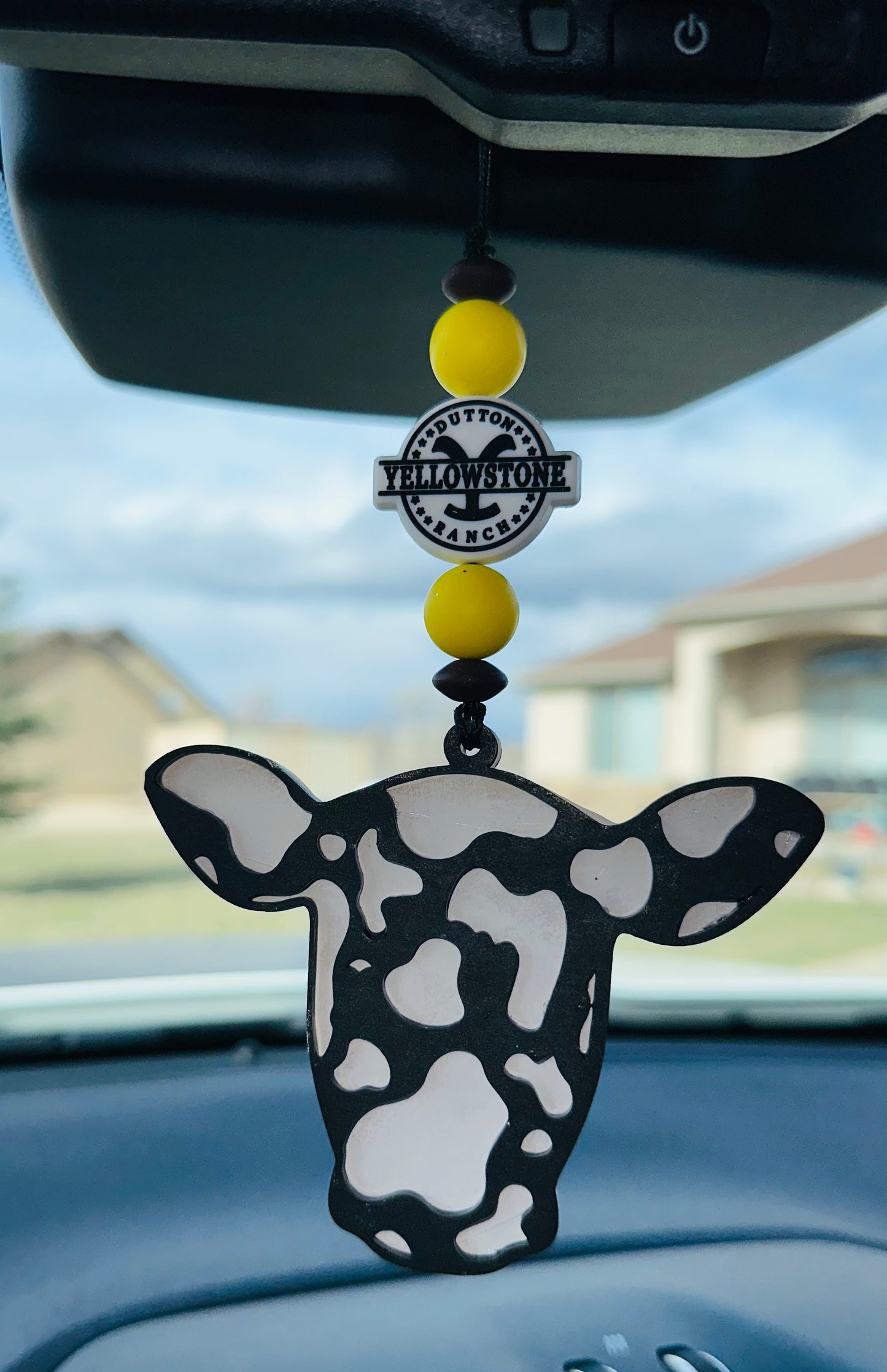 Yellowstone Cow Car Charm