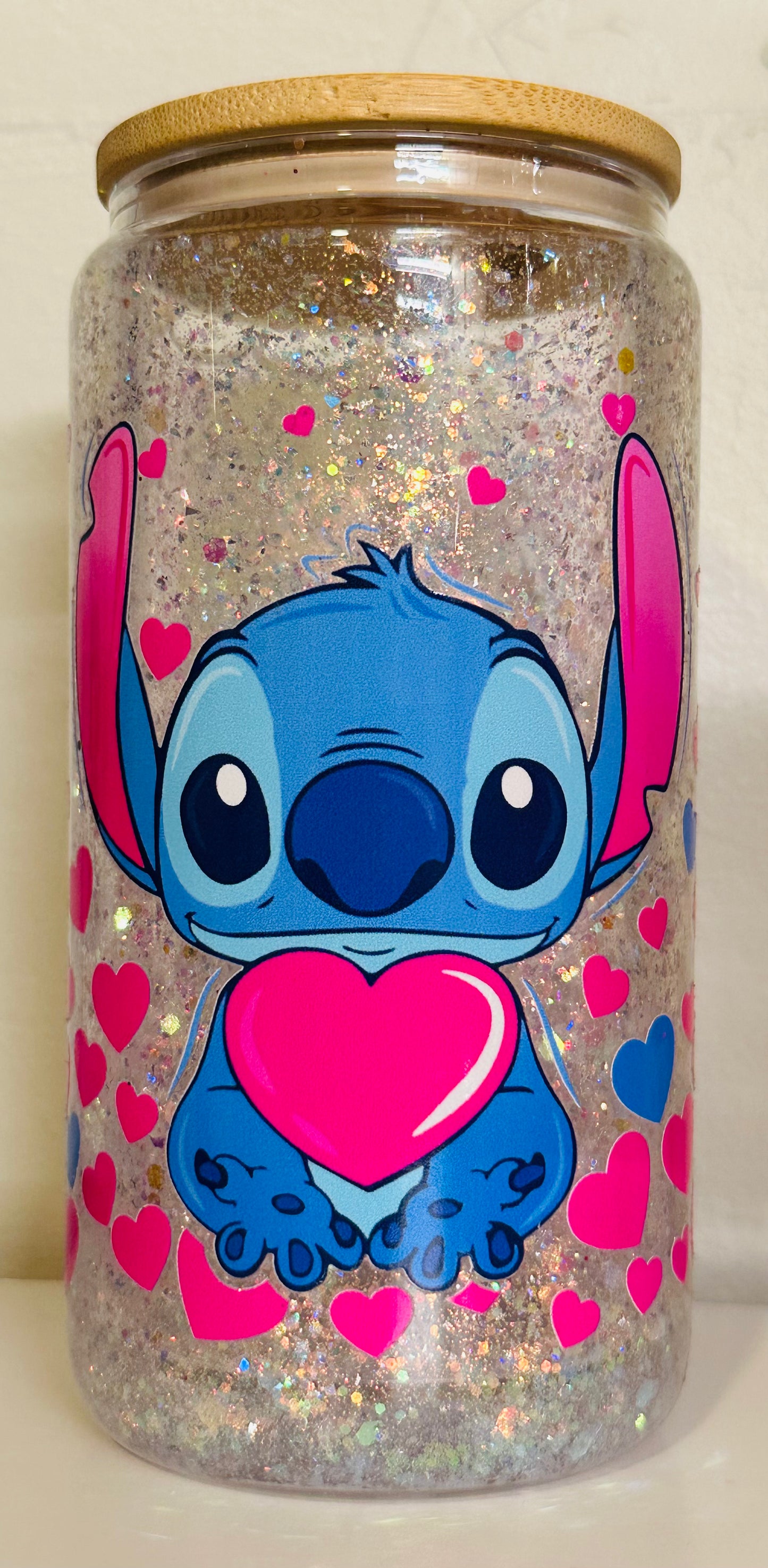 Stitched 16oz Glass Snowglobe