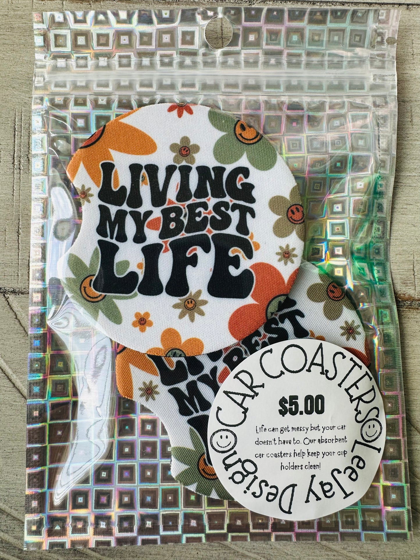 Living My Best Life Coasters