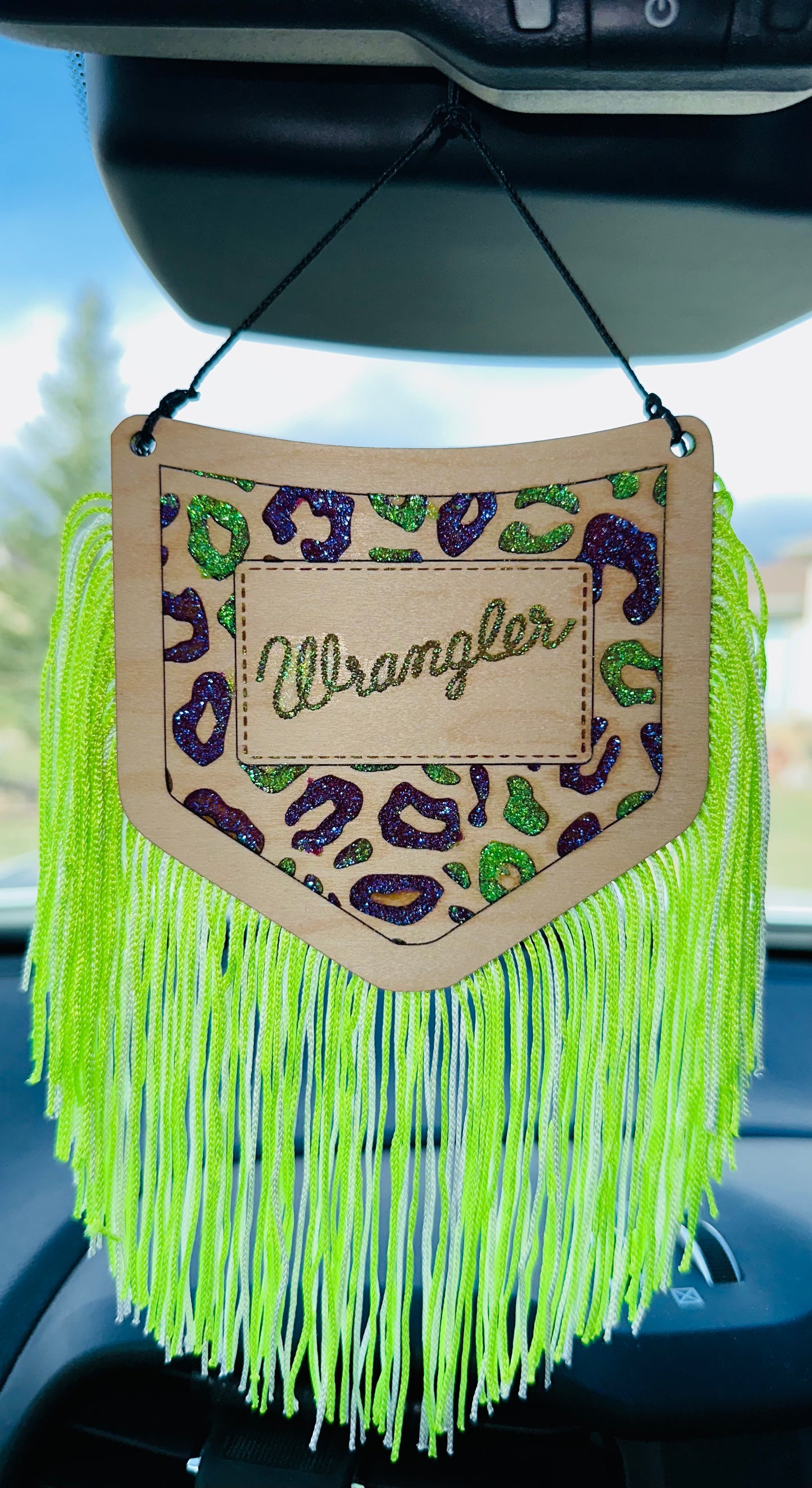 Wrangler Green Car Charm
