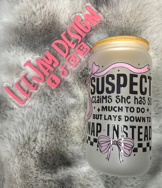 Suspect Claims Libby Glass 16 ounce