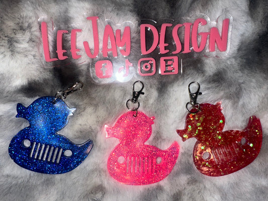 Duck Duck Jeep Resin Keychains