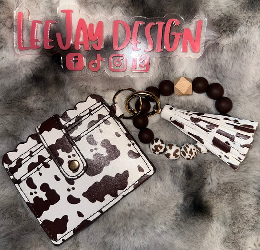 Cow Wallet w/ Wristlet
