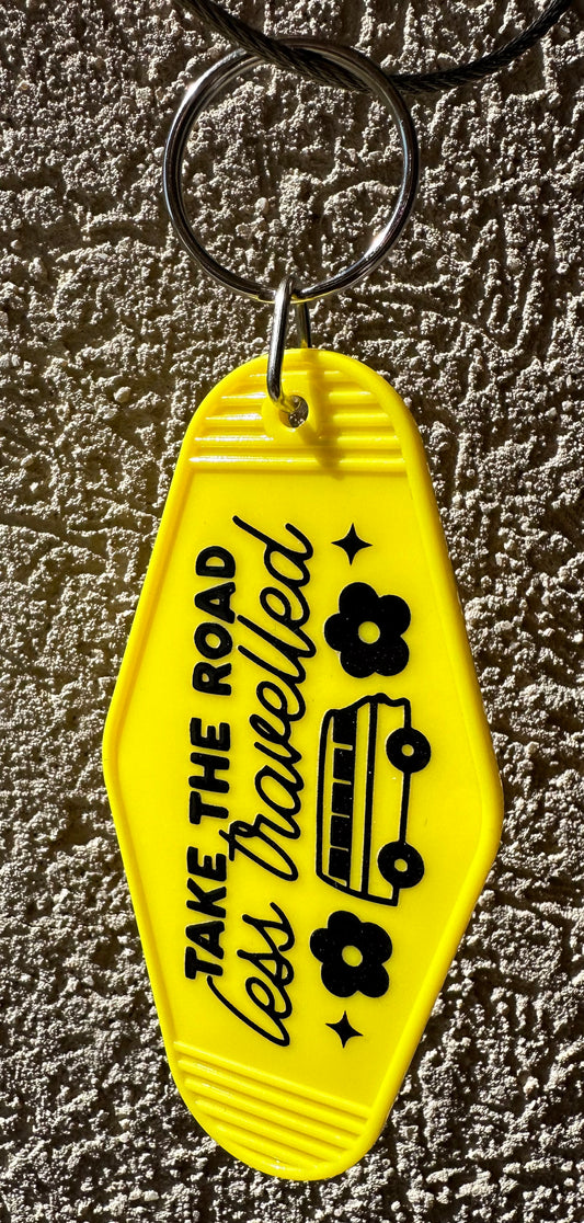 Motel Keychain- Road Less Traveled