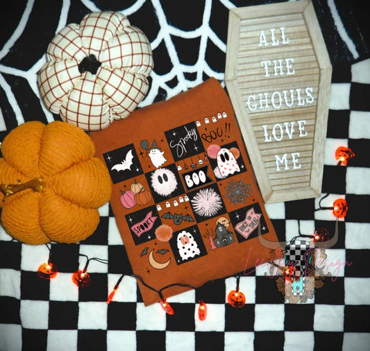 Spooky Checkers Tshirt