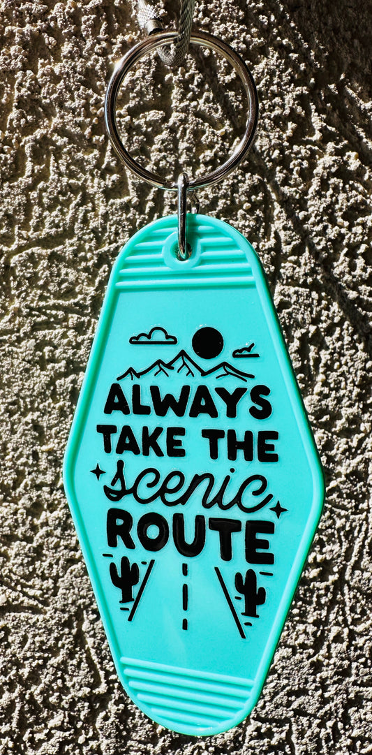 Motel Keychain-Scenic Route